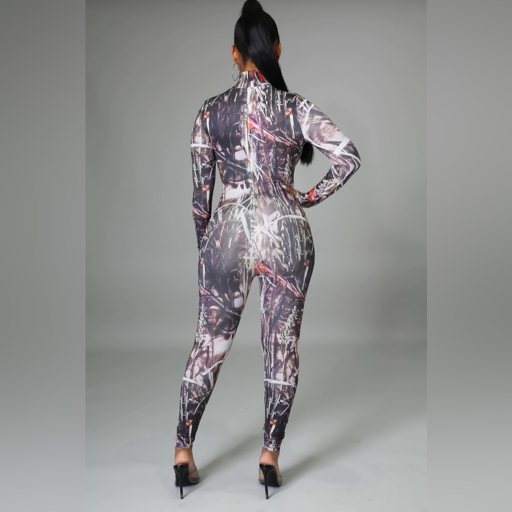 Multi Color Jumpsuit - Picture 4 of 4